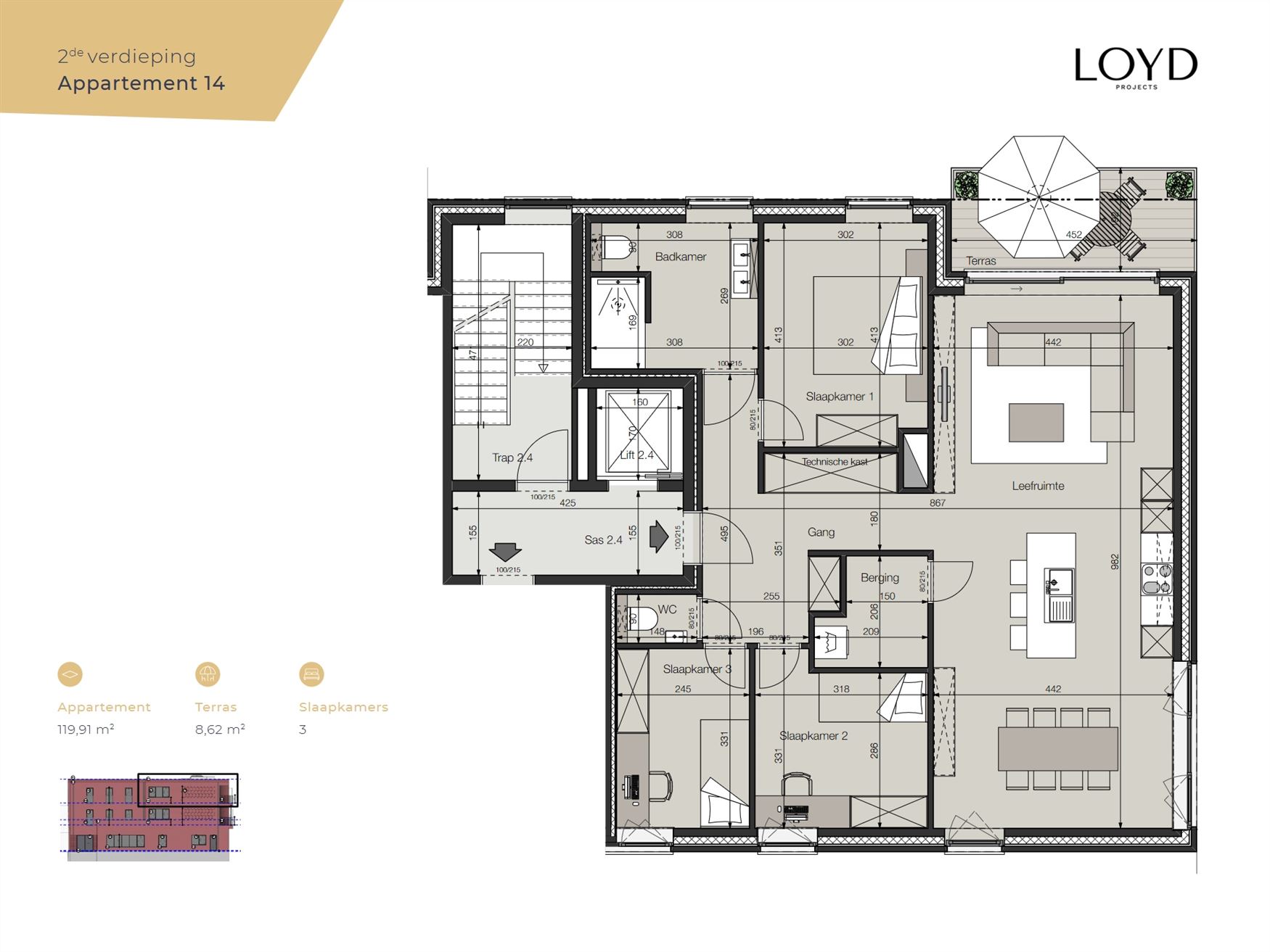 <p>Op zoek naar een ruim, nieuw appartement? In De Baarlekorf staat Residentie 'Sophora' garant voor alle comfort. Je beschikt over 3 slaapkam...